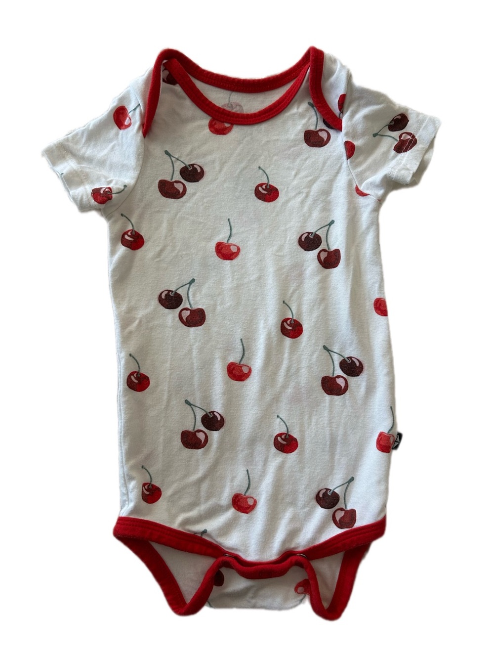 Kyte Baby 3-6M Cherry Collection Bamboo OnePiece Onesie Snap Button Short Sleeve